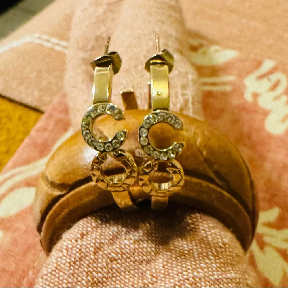 Coach Elegant Gold and Silver Earrings - Picture 2 of 6